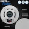 Pyle Pyle 6.5" In-Wall / In-Ceiling Speakers, 2-Way Flush Mount Home Speaker Pair, 200 Watt (Pair) PDIC1661RD - alternate 11